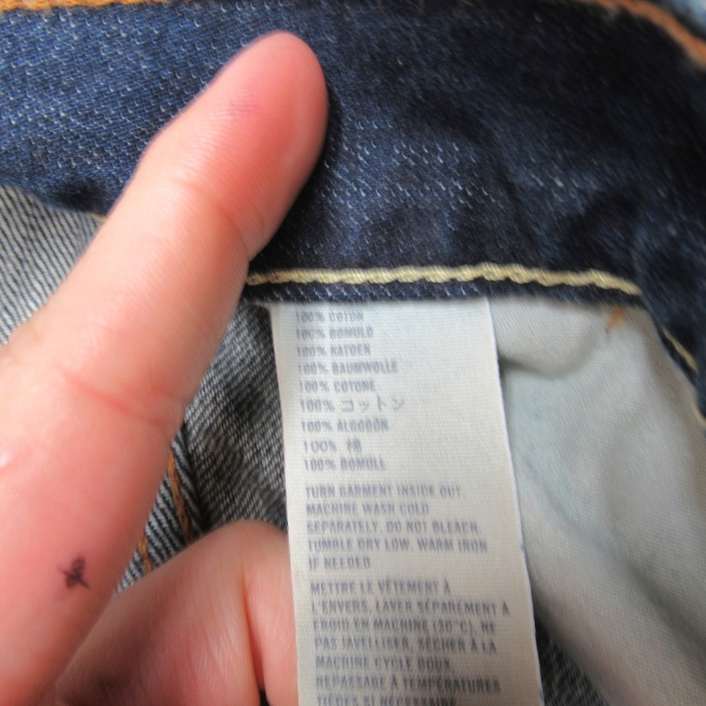 Abercrombie & Fitch Jeans Mens 32x32 Baggy Button Fly Relaxed Classic Y2K Heavy - Picture 7 of 16